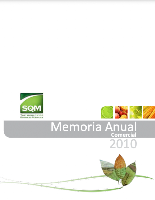 Memoria Anual Soquimich Comercial 2010