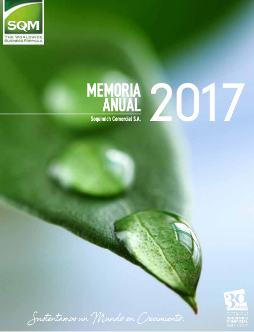 Memoria Anual Soquimich Comercial 2017